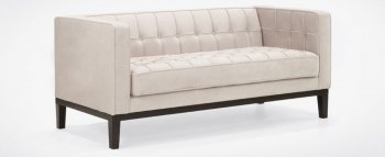 Cream Chenille Modern Roxbury Sofa & Loveseat w/Options [ARS-Roxbury Cream]