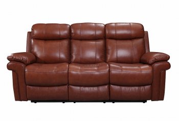 Joplin Sofa & Loveseat Set in Saddle by Leather Italia w/Options [LIS-M2117-JOPLIN-R-3514LV]