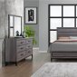 Kate Bedroom Set 5Pc in Gray by Global w/Options