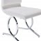 151 Dining Table by ESF w/Glass Top & Optional 151 White Chairs