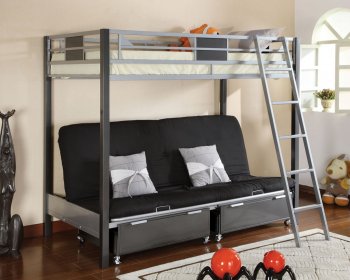 CM-BK1014 Cletis Bunk Bed w/Futon Base & Optional Items [FAKB-CM-BK1014 Cletis]