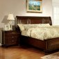 Northville Bedroom CM7683 in Dark Cherry w/Footboard Drawers