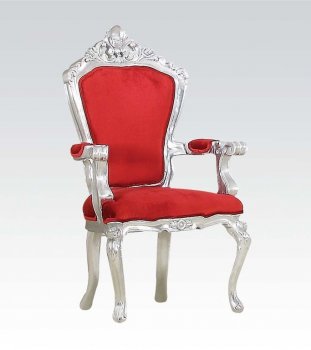 59113 Salim Accent Chair in Red Fabric by Acme [AMCC-59113 Salim]