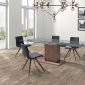 Pilastro 5pc Dining Set in Walnut by Whiteline Imports w/Options