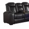 Party Time Power Motion Sofa 37003 in Black by Ashley w/Options