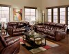 Cognac Leather Eclipse Motion Sofa & Loveseat Set w/Options