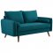 Revive Sofa & Loveseat Set in Teal Fabric by Modway