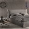 Giselle Storage Bed in Gray Fabric by J&M