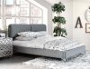 Duhr Upholstered Bed CM7551 in Gray Linen-Like Fabric