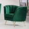 Margo Sofa 622 in Green Velvet Fabric by Meridian w/Options