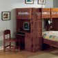 CM-BK529OAK Harford Bunk Bed in Oak w/Desk & Chair