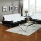 Orel Sofa 50455 in Black & White Bonded Leather by Acme