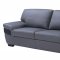 U7230 Sofa in Grey & Dark Grey Leather by Global w/Options