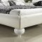 Joy Bed in White Half Leather by Casabianca