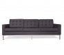 Florence Sofa FS90DGRW in Dark Grey Wool by LeisureMod w/Options