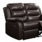 Rodman Motion Sofa 602221 in Dark Brown by Coaster w/Options