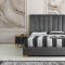 Eden Upholstered Bed B201 in Medium Gray Fabric