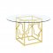 Starlight 5Pc Dining Set 192641 in Brass by Coaster