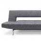 Ifelt Dark Grey Fabric Modern Sofa Bed Convertible w/Metal Legs