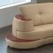 8090 Sectional Sofa in Honey Bonded Leather by American Eagle