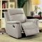 Salome Motion Sofa & Loveseat Set CM6798 in Light Gray w/Options