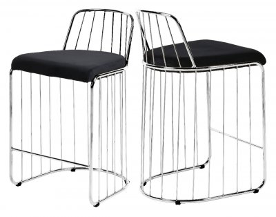 Gio Counter Height Stools 760 Set of 2 in Black by Meridian