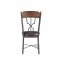 LynLee Dining Set 5Pc 60015 in Dark Oak & Dark Bronze by Acme