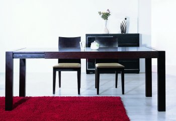 A2 Dining Table in Espresso by Beverly Hills w/Options [BHDS-A2-DT]