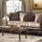 Talitha Sofa SM6311 in Brown Chenille & Leatherette w/Options