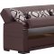 Alpine Sectional Sofa in Brown Bonded Leather by Empire