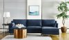 Harlow Sectional Sofa in Indigo Fabric by Klaussner