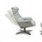 Karma Lounge Chair in Mint Green Leather by J&M