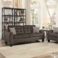 Latana Sofa & Loveseat 9957CH in Chocolate by Homelegance