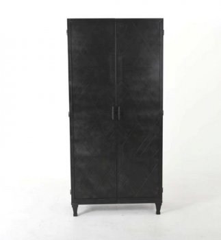 Alsace Iron Tall Accent Cabinet 951778 Vintage Black by Coaster [CRCA-951778 Alsace]