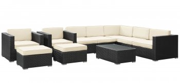 Convene Outdoor Sectional 10Pc Set Choice of Color by Modway [MWOUT-EEI-2169-Convene]