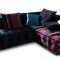 Chloe Sectional Sofa 5Pc in Multi-Tone Fabric by VIG