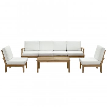 Marina Outdoor Patio Sofa 7Pc Set in Solid Wood by Modway [MWOUT-EEI-1481-Marina]