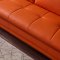 ML157 Sectional Sofa in Orange Leather by Beverly Hills