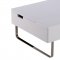 Bay Coffee Table in High Gloss White w/Storage by Whiteline