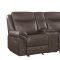 Sawyer Motion Sofa 602331 in Brown by Coaster w/Options