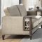 Peregrine Sofa 57990 in Beige & Walnut by Acme w/Options