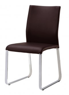 Lenny Dining Chairs Set of 2 Brown, Black or White - Whiteline