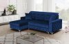 Verso Mini Sectional Sofa in Blue by Skyler Design