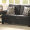 Alessia 2Pc Sofa & Loveseat Set 52828 in Dark Grey Chenille-Acme