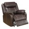 Domino Motion Sofa & Loveseat Set in Chocolate by Klaussner