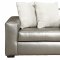 Graphite Polyester Microfiber Modern Sofa & Chair Set w/Options