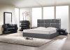 Degas Bedroom Charcoal by J&M w/Optional Milan Black Casegoods