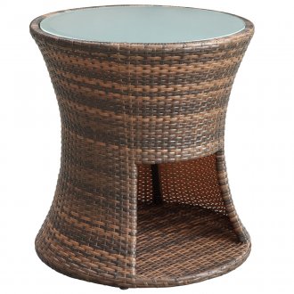 Strum Outdoor Patio Side Table by Modway w/Glass Top