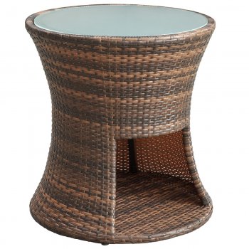 Strum Outdoor Patio Side Table by Modway w/Glass Top [MWOUT-Strum]