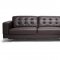 Babbit Sectional Sofa in Brown Leather by Wholesale Interiors